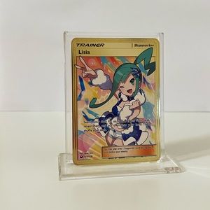 Trainer Lisia 164/168 Gold Metal Pokémon Card Collectible/Gift/Display